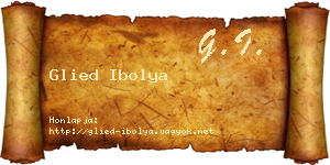 Glied Ibolya névjegykártya